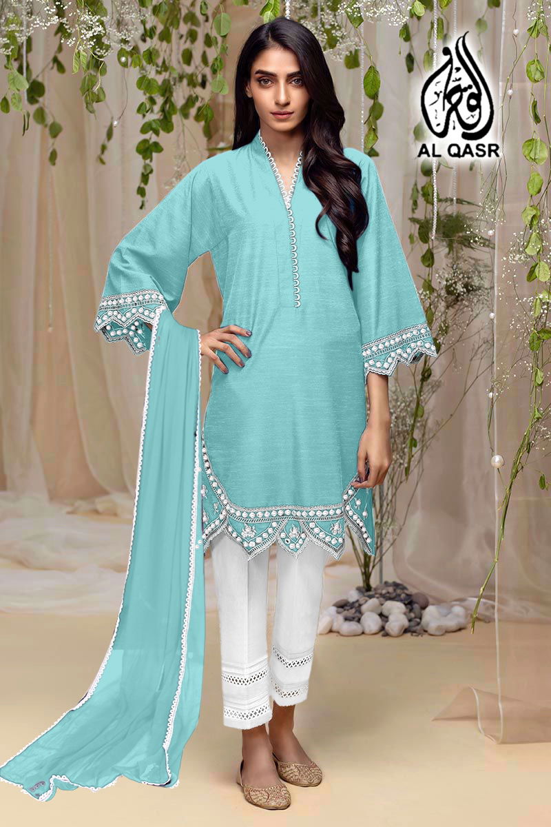 Al Qasr 1201 New Heavy Ethnic Wear Georgette Ready Made Collection